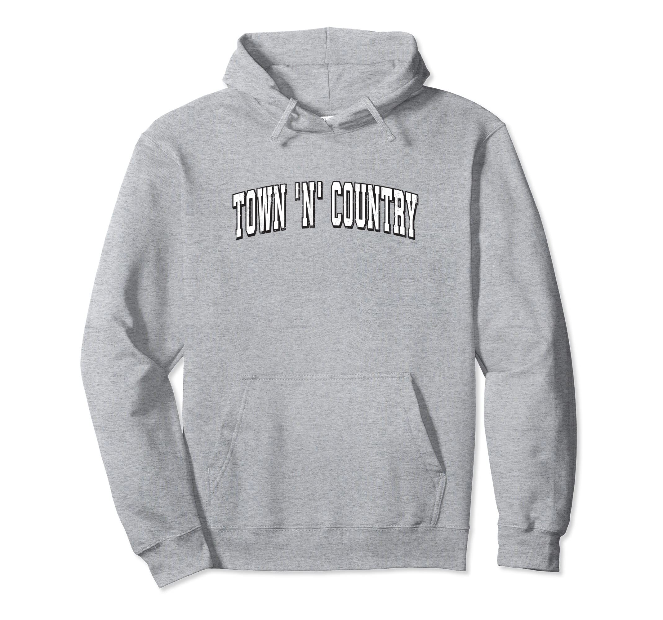 Town 'n' Country Florida Vintage Athletic B&W Hoodie